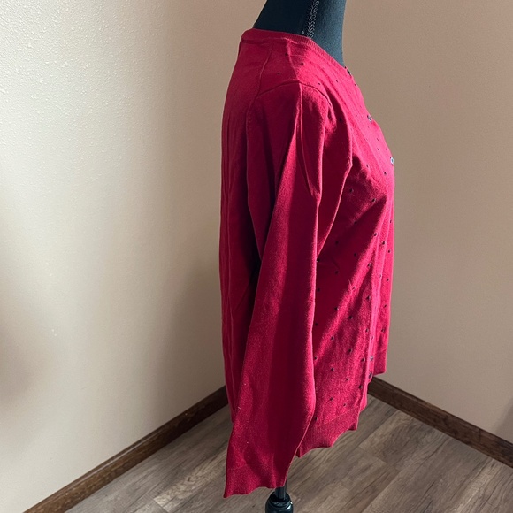 KAREN SCOTT Jersey Cardigan NWT (Size XLarge) - Picture 9 of 11